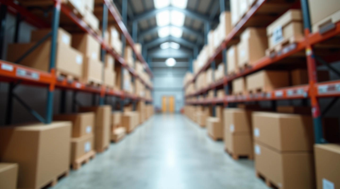 Our Dublin warehouse facility with organized packaging materials and shipping supplies
